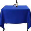 Square Tablecloth, 85 x 85 Inch, Royal Blue Table Cloth for Square or Round Tables in Washable Polyester, Great for Wedding, Restaurant, Party, Banquet Decoration