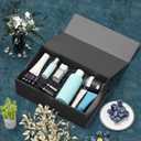 RYDDOY 5 Pack Black Gift Box, 9.5x6x3'' Gift boxes for Presents with Lids Magnetic Closure Rectangle Collapsible for Groomsman Proposal Box, Wedding, Christmas, Halloween, Birthday Gift Packging