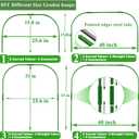 Garden Mesh Netting Kit, Plant Covers 10x30Ft Ultra Fine Mesh Netting & 6Pcs Garden Hoops &18 Clip, Garden Netting Kit for Raised Beds Plants Pest Barrier Greenhouse Row Cover Animal Protection Net