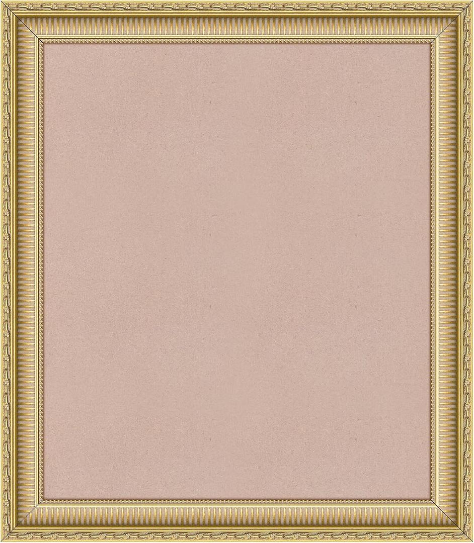 ArtXO Gold 20x24 Picture Frames: Wooden Wall Hanging Frame Display Pictures Family Photo Painting for Living Room or Office Decor, Vertical and Horizontal Frame 24x20in