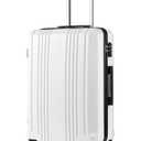 Amazon.com | Coolife Luggage PC+ABS Hardshell Suitcase with TSA Lock, Spinner Carry On Lightweight (white, S(20in_carry on)) | Carry-Ons