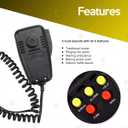 5 Tone Sound Car Siren Vehicle Horn with Mic PA Speaker System Emergency Sound Amplifier By VaygWay - Premium Quality 60W Electric Ambulance/Horn Hooter