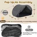 LEEDOR Pop Up Bed Tent with Mesh & Shade Cloth Window,Bed Canopy Shelter Cabin Indoor Privacy Space Sleeping Tents,Blackout Light Reduction Breathable Dream Tent Portable for Kids Adults Full, 78"W x 43"L