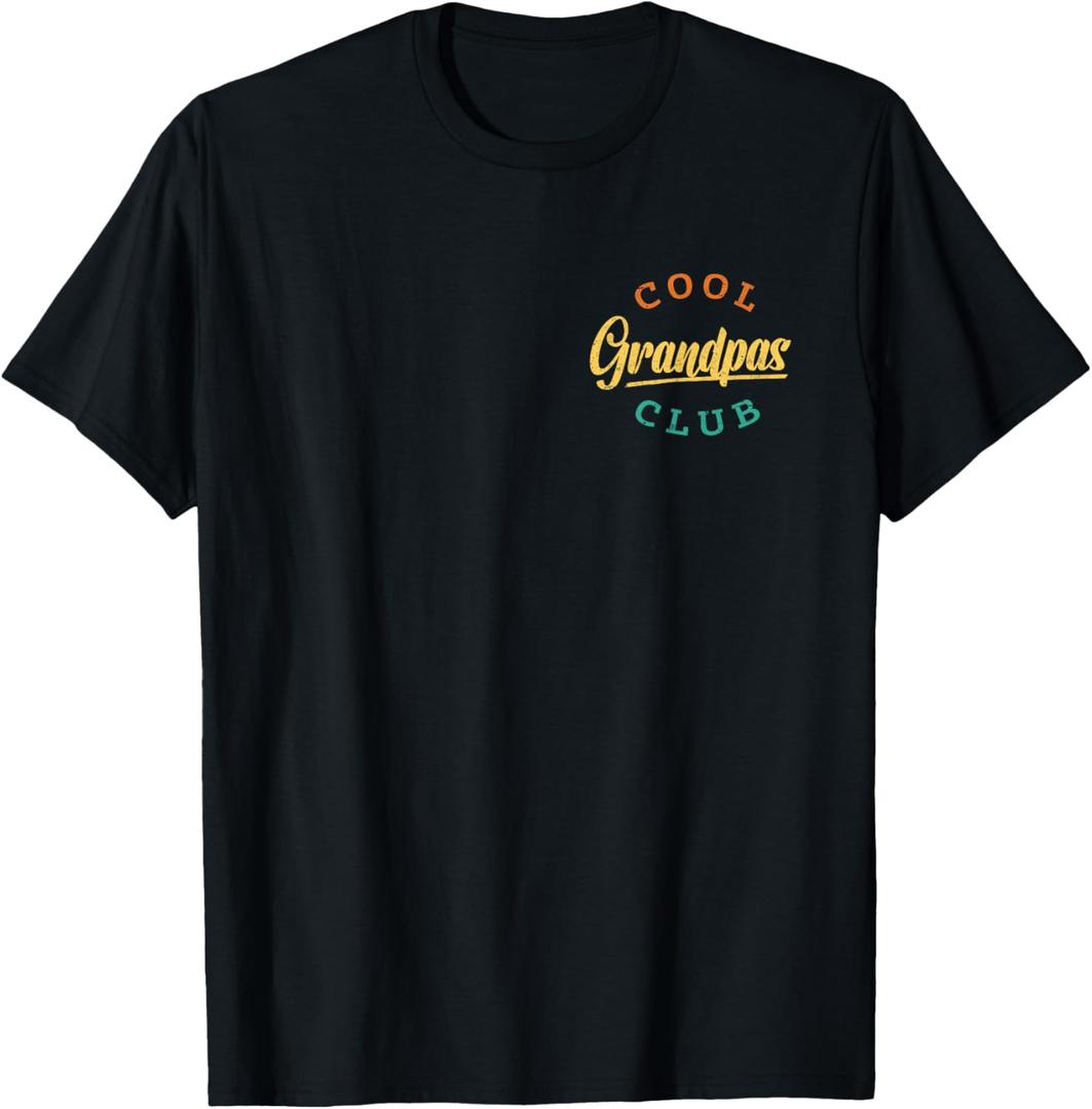 Cool Grandpas Club Pocket Funny Father's Day Cool Grandpa T-Shirt
