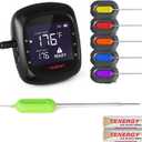 Tenergy Solis Digital Meat Thermometer, APP Controlled Wireless Bluetooth Smart BBQ Thermometer w/ 6 Stainless Steel Probes & Carrying Case, Cooking Thermometer for Grill & Smoker