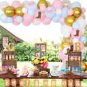 Cheereveal Boots or Bows Gender Reveal Decorations, Western Cowboy or Cowgirl Baby Shower Decorations Pink and Blue Balloon Arch Garland Kit for Cowboy Boots Lace Party Supplies