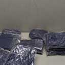 Newwiee 12 Pcs Patio Outdoor Cushion Covers Replacement Waterproof Stretch Sofa Couch Cushion Covers Washable Individual Couch Slipcovers Set Furniture Protector for Pets(20-27 Inch,Navy)