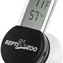 REPTI ZOO Reptile Terrarium Thermometer Hygrometer Digital LCD Display Pet Rearing Box Reptiles Tank Thermometer Hygrometer with Suction Cup