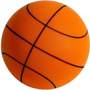 Silent Basketball Size 7 (29.5"), Soft Foam Indoor Basketball for Quiet Dribbling and Training, Grooved Airless Pro PU Foam Ball, Soundless Indoor Activities