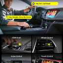 2-in-1 Wireless CarPlay Adapter 2026 Support Apple CarPlay & Android Auto, Fast Auto-Connect, No Latency, Mini Bluetooth Dongle Convert Wired to Wireless Compatible with iPhone & Android Silver U3