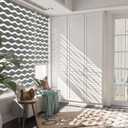 LazBlinds No Drill Cordless Zebra Blinds, 30" W x 72" H, Grey