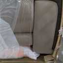 Signature Design by Ashley Next-Gen DuraPella Power Reclining Loveseat with Console & Adjustable Headrest, USB Charging, Faux Leather, 75" W x 39.5" D x 43" H, Sand (Beige)