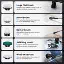 Electric Spin Scrubber,Power Spin Scrubber Brush for Bathroom with 10 Replacement Head