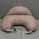 Momcozy Original Nursing Pillow for Breastfeeding-Innovative Safety Guard - Wider Feeding Pillows for More Support for Mom & Baby- Easier Nursing & Hand Free- Fit for All, Removable Cotton Cover (Pink Snuggle)