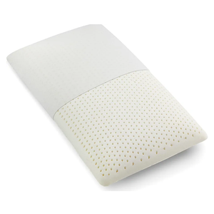 Latex Pillow, 100% Natural Talalay Latex Pillow with Removable Breathable Cotton Cover, Luxurious Standard Size Soft Bed Pillow for Side Back and Stomach Sleepers, Help Release Neck Pressure
