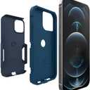 OtterBox iPhone 12 & iPhone 12 Pro Commuter Series Case - Bespoke Way (Blazer Blue/Stormy SEAS Blue), Slim & Tough, Pocket-Friendly, with Port Protection