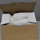 Contour Memory Foam Pillow Orthopedic Sleeping Pillows, Ergonomic Cervical Pillow for Neck Pain - for Side Sleepers, Back and Stomach Sleepers, Free Pillowcase Included (Firm & Queen) (Queen(24*15*4.8 inches), White)