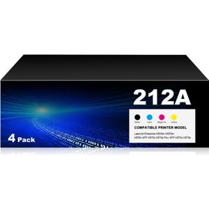 KALOKING (with Chip 212A Remanufactured Toner Cartridge Replacement for HP 212X W2120A W2121A W2122A W2123A for Color Enterprise M555dn MFP M578f M578dn Flow MFP M578c M578z Printer ( 4 Pack)