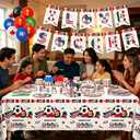 2026 World Soccer 102Pcs Birthday Party Decorations Includes Plates, Napkins, Cups, Banner, Tablecloths, Balloons, Cupcake Toppers for 2026 Soccer Party Decorations, Serves 10