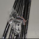 Modern Matte Black Curtain Rods for Windows 48 to 84 Inches Adjustable Length Heavy Duty 1" Diameter Window Curtain Rod with Solid Metal Finials for Outdoor Farmhouse Bedroom Kitchen Living Room