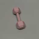 Giftty Baby Dumbbell - Silicone Infant Rattle Teething Toy Teether Toddler Sensory Toy Durable Safe Exercises Workout Weight - Great Gift for Girls and Boys (1pcs 4.8oz - Pink)