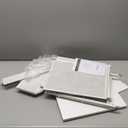 Furnulem Night Stand with Charging Station, 28.3 Inch Tall Bedside Table with PVC Drawers, End Table with USB Ports and Outlets, 3 Fabric Drawer Storage Nightstand for Bedroom, 3 Ways to Use, White