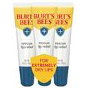 Burts Bees Rescue Lip Relief with Shea Butter and Echinacea, 100% Natural Origin, 0.35 Ounces, Pack of 3
