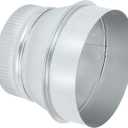 PATIKIL 6 Inch to 5 Inch Duct Reducer, Galvanized Steel Round Air Duct Reducer Crimped Pipe Increaser Adapter Connector Fitting Coupling for HVAC, Ventilation Systems