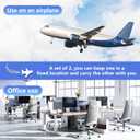 2-Pack Airplane Travel Footrest Hammock - Perfect Airplane Foot Hammock to Relax Your Feet - Travel Essentials Comfy Foot Hanger Plane Footrest for Long Trip