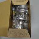 Copper Creek Privacy Interior Door Knob  ANSI Grade-3 Certified, Modern Heavy Duty Handle, Easy Install and Reversible for Bedroom, Bathroom & Closets  Satin Stainless (1 Pack)