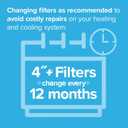 Filtrete 20x25x4, AC Furnace Air Filter, MPR 1000 DP, Micro Allergen Defense Deep Pleat, 2-Pack (actual dimensions 19.88 x 24.63 x 4.31)