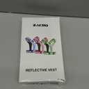 Zacro LED Reflective Vest Running Gear, 5 Lights Colors High Visibility Reflective Running Gear Rechargeable Light Up Running Vest for Walking Running Cycling, Adjustable for Men Women Kids (Bright Green)