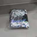 Sensfun Blue and Silver Sweet 16 Birthday Backdrop Glitter Bokeh Hearts Sweet Sixteen Background Princess Girls 16th Birthday Party Decorations Cake Table Banner 7x5ft