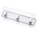 Acrylic and Silver Standard 3 Hole Punch,10 Sheet Capacity, Desktop Hole Puncher 3 Ring, Office Desktop Accessory, Clear/(Silver)