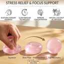 Coconut Oil Squishy, 3PCS Coconut Oil Stress Ball, Handmade Slow Rising Fidget Squeeze Toy for Stress Relief, Anxiety Calming Sensory Toy for Adults
