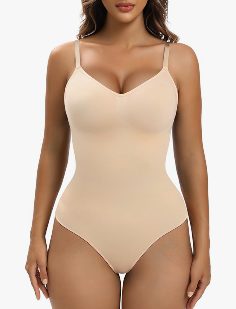 YIANNA Women Shapewear Tummy Control Bodysuit Seamless Sculpting Snatched Waist Body Suit Thong or Brief, 2X/3X