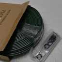Watoo 2025 Sprinkler Hose & Soaker Hose for Yard - 75 FT Reinforced Flat Garden Hose with Holes, Heavy Duty No-Kink Lawn Irrigation Hose (Includes Stakes, High Pressure Spray) (75FT)