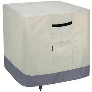 STEECA Air Conditioner Cover for Outside Units, Outdoor Waterproof Square Central AC Cover Fits up to 34L x 34W x 36H inch