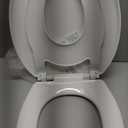 Little2Big Toilet Seat with Built-In Toddler Potty Training Seat, Slow Close, Easy to Install, Made in USA, ELONGATED, White