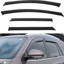 4pcs Front+Rear Smoke Tint Sun/Rain Guard Outside Mount Tape-On Vent Window Visors Compatible with 18-22 Enclave