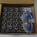 24pcs 12x1.25 Lug Nuts Extended Tuner Cold Forged Steel Wheel Nuts Open End Burnt Blue