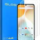 [3 Pack] Tempered Glass Screen Protector Compatible with BLU G64/G64L with 9H HD Clear Transparent Ultra thin Protective Glass Film