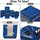 3 x Graduation Card Box, Blue Graduation Card Box 2026, Foldable Graduations Gift Boxes Class of 2026 for Congrat 2026 University Bachelor Doctoral Memorial Graduations Party Decorations Supplies