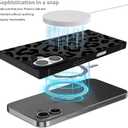 Fiyart Designed for iPhone 16 Case Cute Cheetah Print Design Compatible with MagSafe Wireless Charging,Magnetic Leopard Phone Cover for Women Girls 6.1"-Black