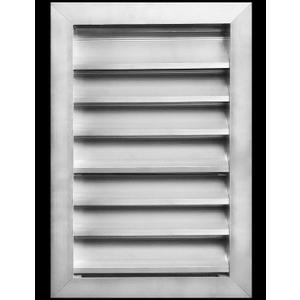 HVAC Premium 12"W x 18"H Aluminum Exterior Gable Louver Vent for Walls & Crawlspace - Weather-Resistant Air Grille with Screen Mesh - [Outer Dimensions 13.75"W x 19.75"H]