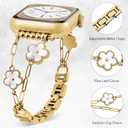 QINGQING Bracelet Compatible for Apple Watch Series 10/9/8/7/SE/6/5/4/3/SE, Women Fashion Jewelry Dressy Apple Watch Band Chain 38mm 40mm 41mm 42mm 44mm 45mm 46mm 49mm