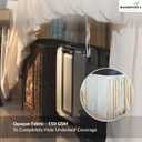 2 x Dorm Bed Skirt for Twin XL Bed|White Color|32 Inch Drop|100% Clean Microfiber|110 GSM for Maximum Opaqueness|Wrap Around Style|Classic and Stylish Dorm Room Essential