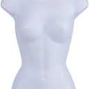 SSWBasics Female Mannequin Torso - Fits Womens Sizes 5-10 - Molded, Shatterproof & White