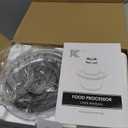 KOIOS Food Processor, 500W Electric Food Chopper with 2 Bowls (8 Cup+8 Cup) & 2 Bi-Level Blades&, Small Electric Grinder Meat Processor for Nuts, Meat, Onion, Garlic, Baby Food, Black