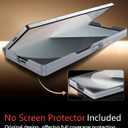 IMCHEN for Samsung Galaxy Z Fold 6 Case, Leather Zfold 6 Case, One Piece Designed, No Screen Protector Included (SilverShadow)